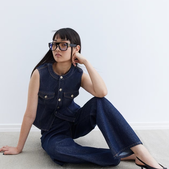 H&M Bleecker high rise wide leg jeans - Picture 8 of 10